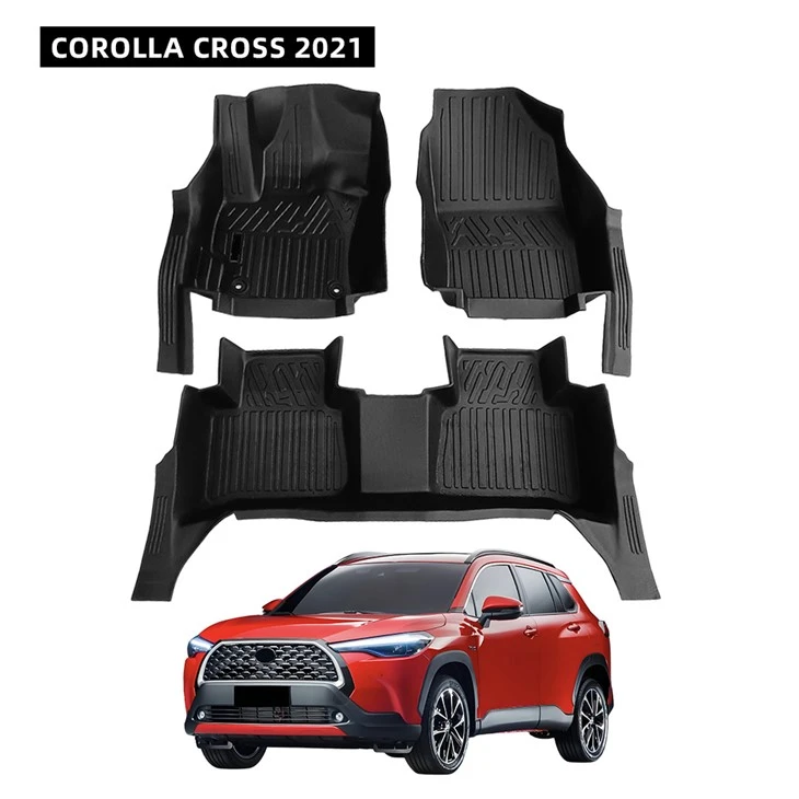 Durable 5D TPE Car Mata for COROLLA CROSS 2021